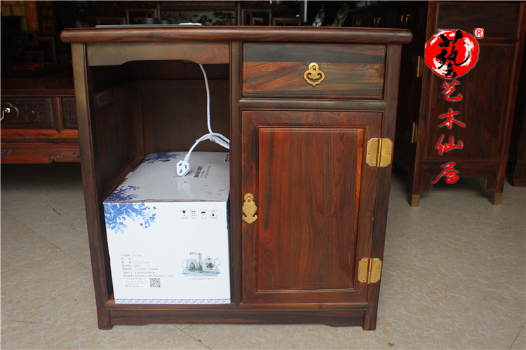 Red Wood Furniture solid wood Toe Yellow Sandalwood Large Red Acid Branches Automatic with ceramic Induction Cooker Tea Water Cabinet