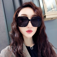 Kính râm nữ màu đen phiên bản Hàn Quốc của thủy triều retro kiểu tròn mặt tròn là kính râm vuông mỏng mặt dài 2018 mới kính porsche
