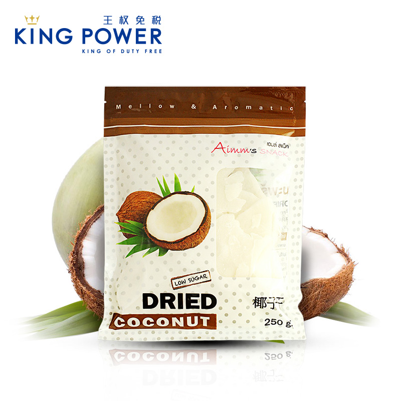 AIMM'S SNACK低糖椰子干250g 泰国进口正品果干休闲美味零食