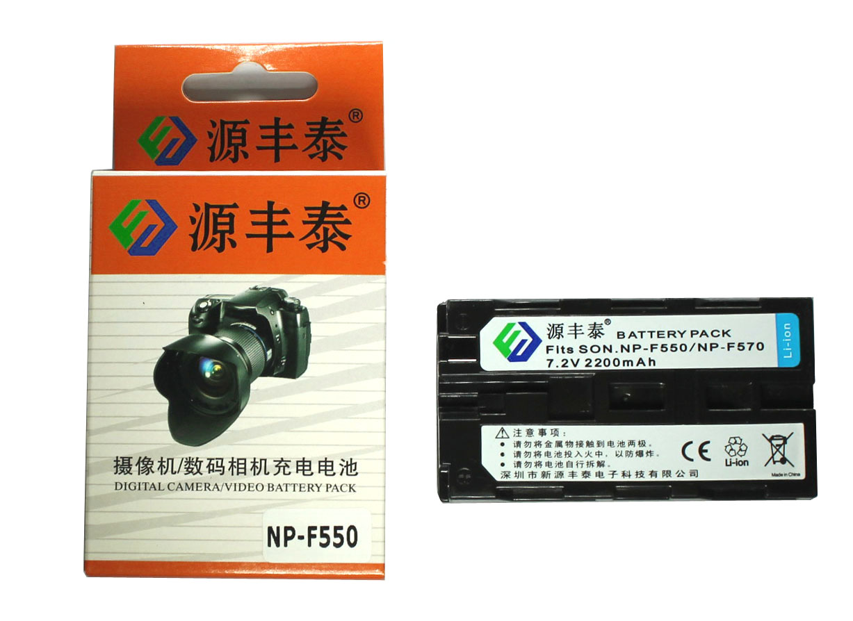 Source Fengtai video light fill light lithium battery np-f550 np-F570 NP-F530 NP-F550 battery