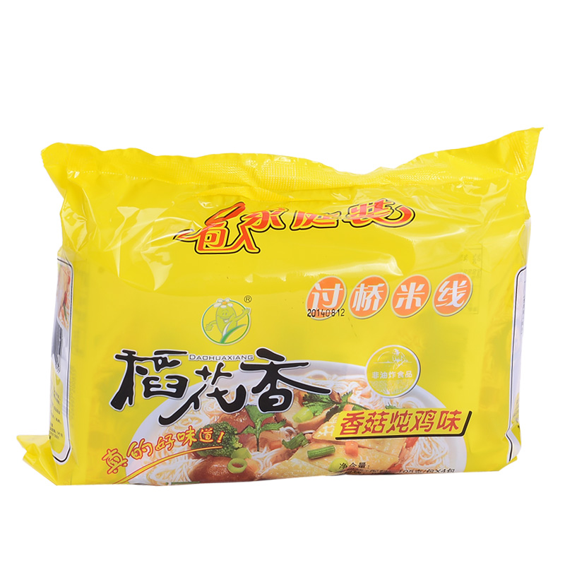 【天猫超市】稻花香 方便米线四连包 香菇炖鸡味105g*4包米粉粉丝