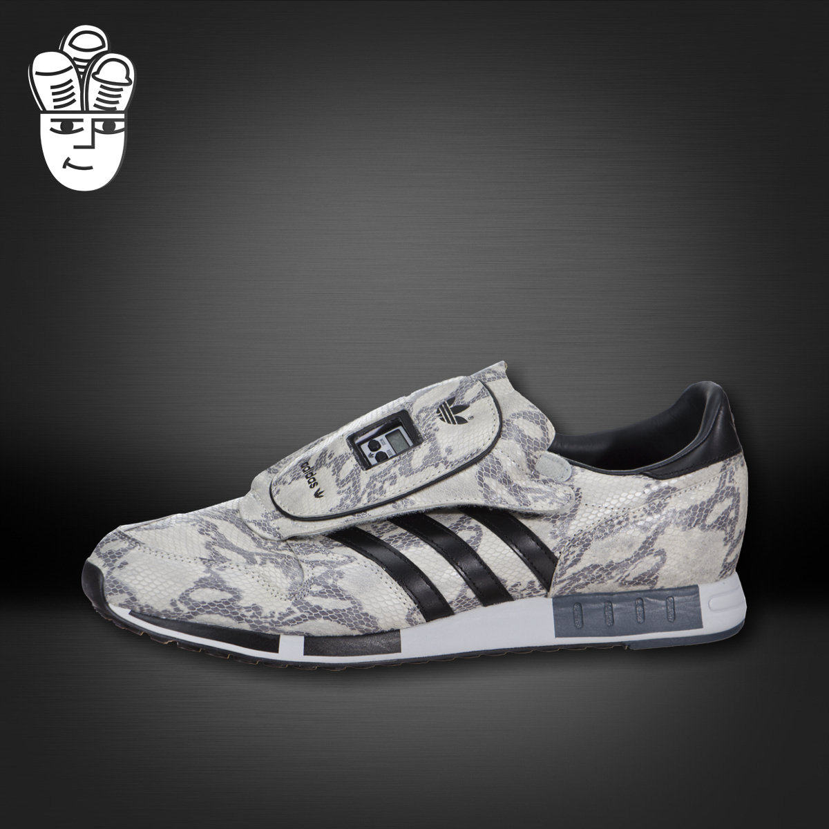 阿迪达斯Adidas Micropacer 男子复古跑鞋 大鞋舌迷彩印花休闲鞋