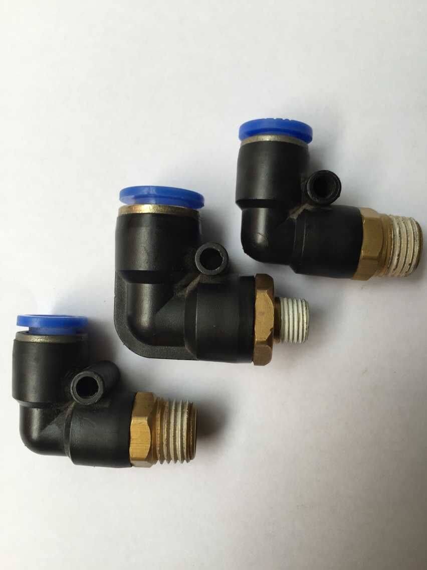 Air pipe joint Fast joint external thread 90 degree elbow PL6-01 8-02 10-03 12-04 16