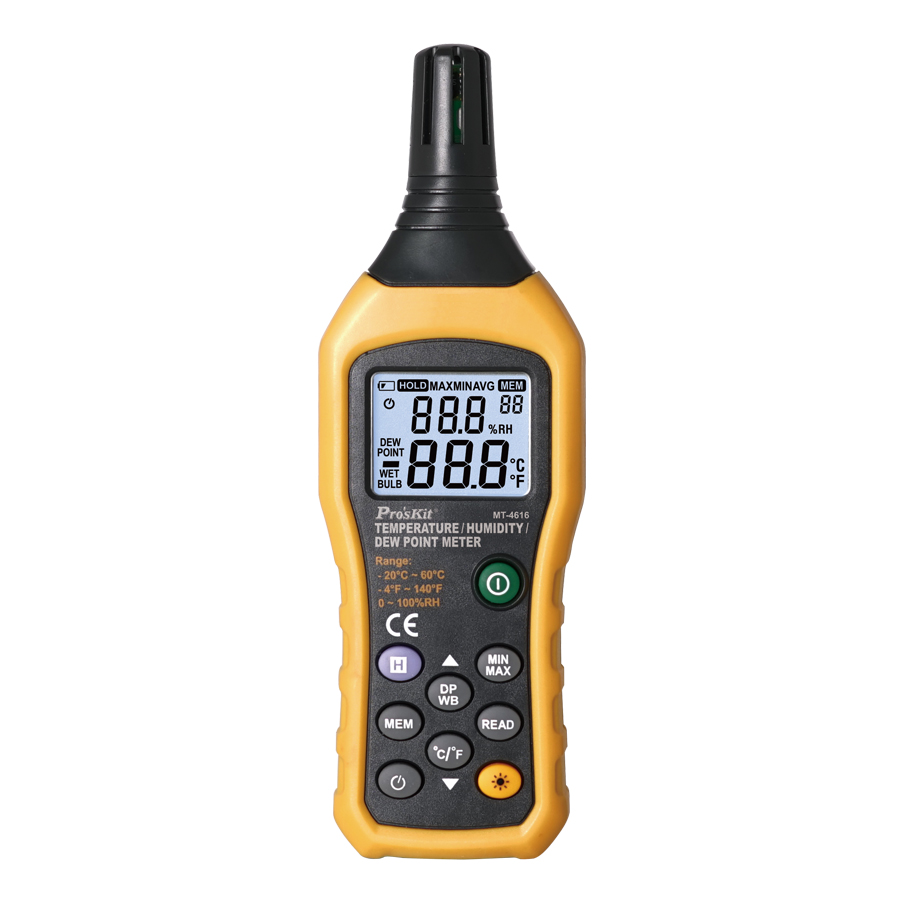 Taiwan Baogong MT-4616-C professional temperature and humidity dew point tester industrial-grade multi-function temperature and humidity meter