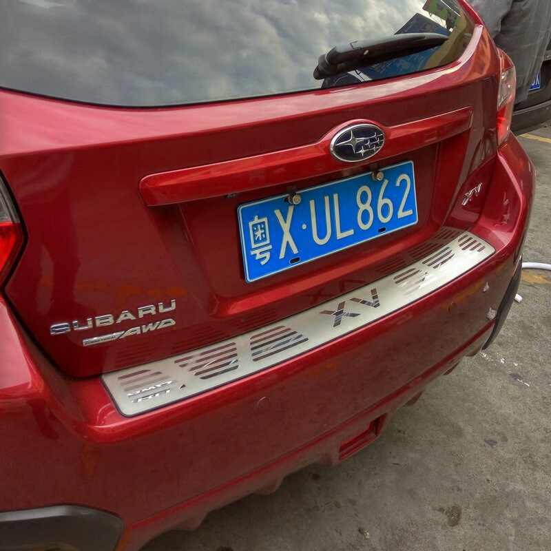 Suitable for speed land XV rear guard XV special trunk tailgate trim stainless steel rear lever pedal bright strip change