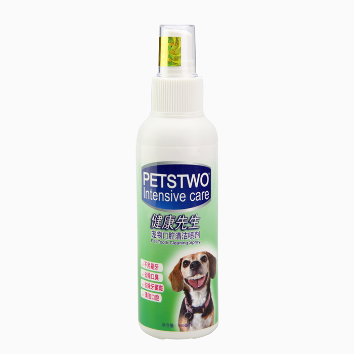 波奇网 宠物狗清洁用品 petstwo 健康先生宠物口腔清洁喷剂160ml