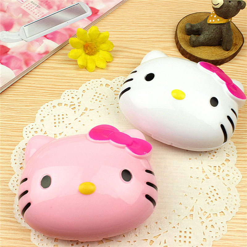 hellokitty凯蒂猫美瞳盒子眼镜盒护理盒隐形眼镜伴侣盒KT猫美瞳盒