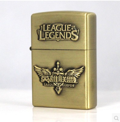 Hero League Lighter LOL Creative Windproof Game Hero League Relief Kerosene Lighter