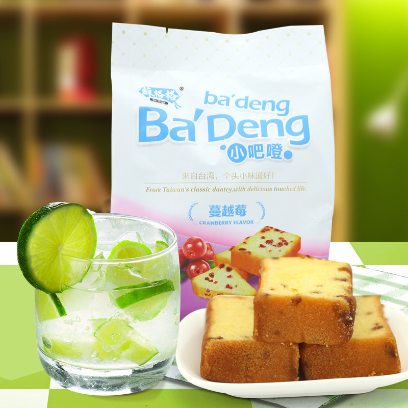 【天猫超市】苏格格吧噔蔓越莓蛋糕早餐点心软面包饼干180g零食