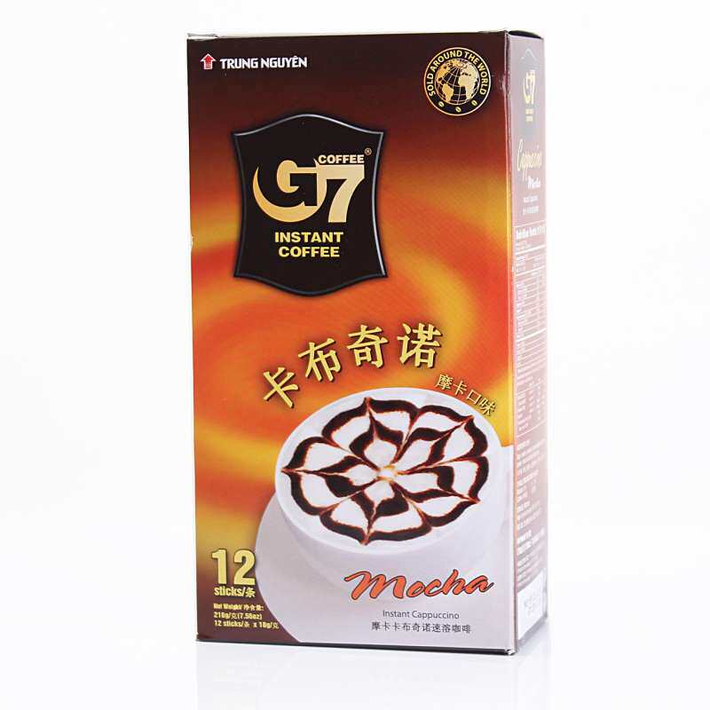 【苏宁易购】中原G7摩卡味卡布奇诺咖啡-216g