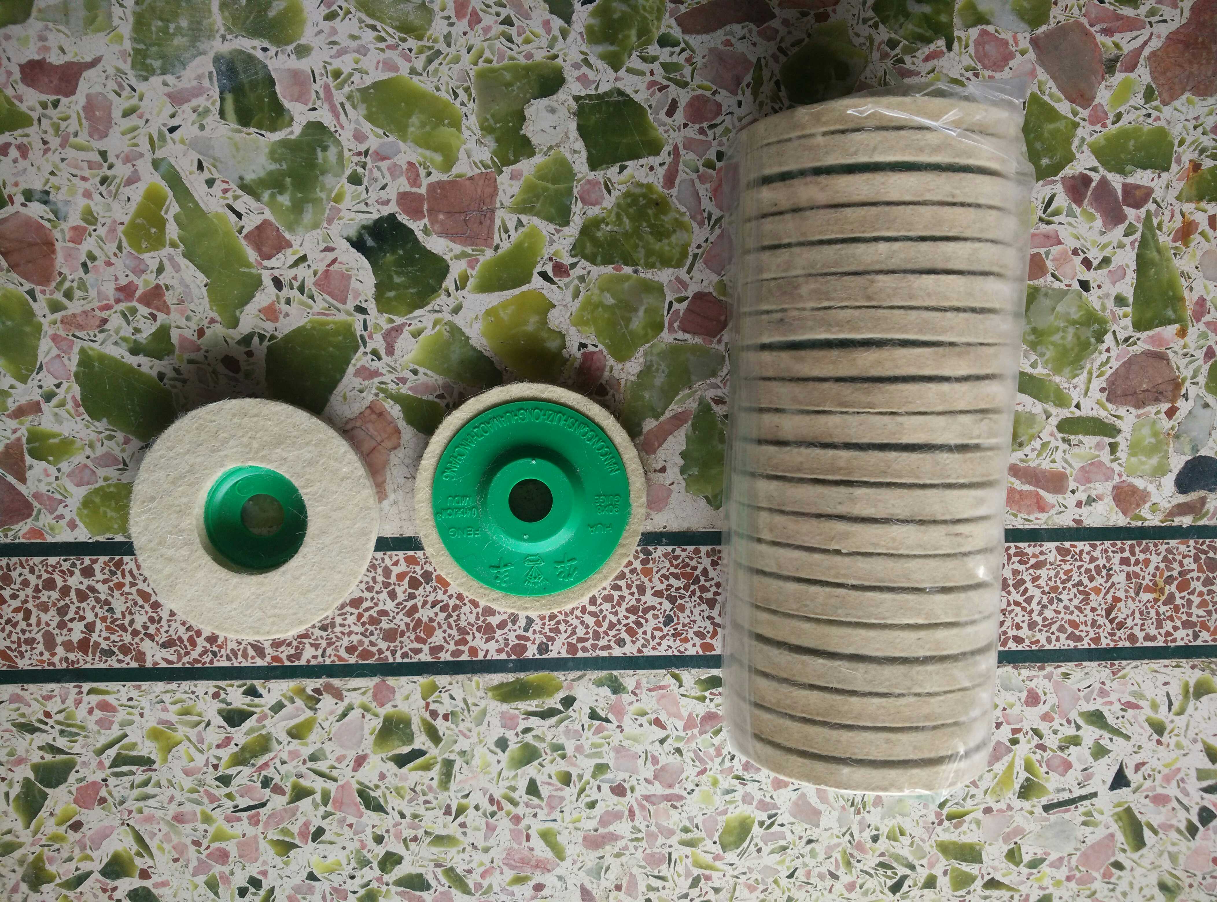 High quality Huafeng brand wool wheel for stone care polishing