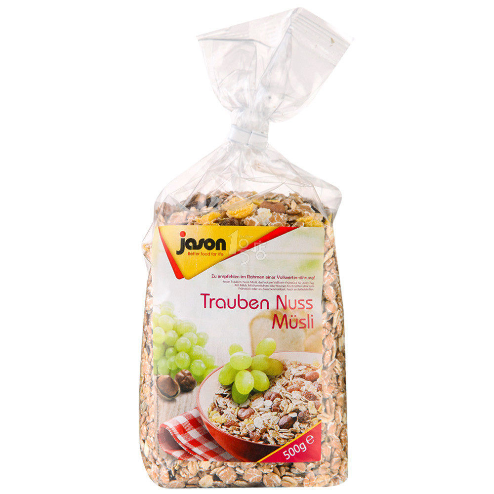 捷森 葡萄干果仁麦片 500g