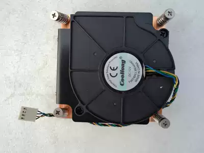 1U 1366-pin radiator active pure copper CPU radiator with turbo fan x58 motherboard Universal