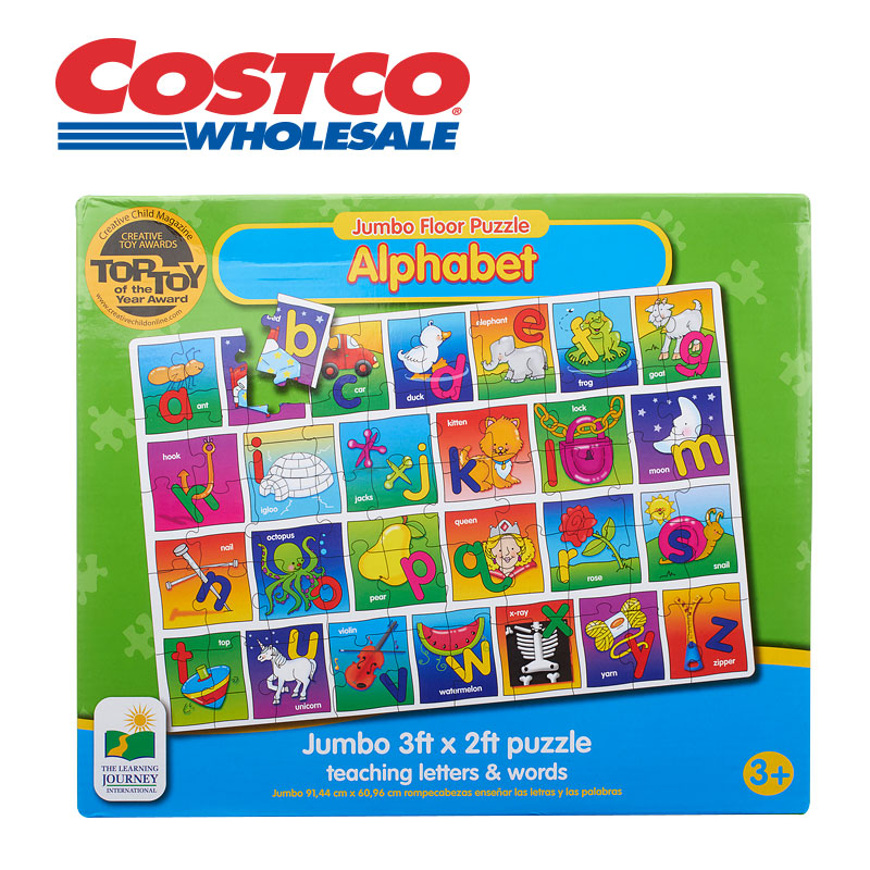 THE LEARNING JOURNEY地板大拼图 字母 益智拼板 儿童玩具Costco