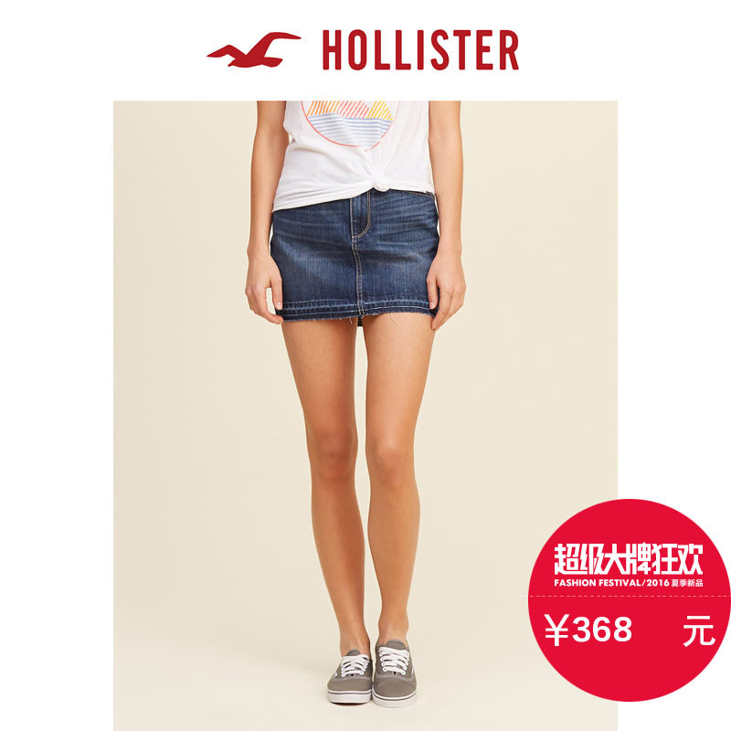 Hollister 2016春装新款牛仔布迷你裙 女 110627