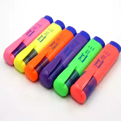 Toyo color fluorescent pen SP25 fluorescent pen key marker pen water marker pen thick fluorescent watercolor pen