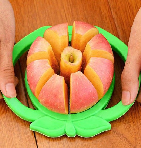 Double share large stainless steel cut apple cutting fruit machine slicer to go nuclear apple slitting-Taobao