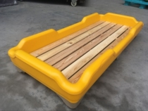 Chitele kindergarten children plastic lunch bed childrens bed double bed baby solid wood bed six-legged plastic bed