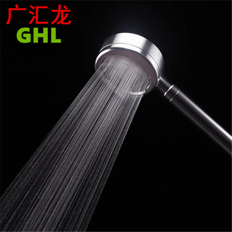 Stainless Steel Shower Nozzle Space Aluminum Shower Nozzle shower Punchhead Handheld with flower sprinkle resistant and washable shower nozzle