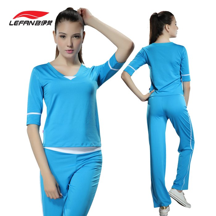 Lui Van Yoga Dresses Fitness Suit Dancing to Women's Fitness Gymnastics Suit Autumn Winter New Suit 2357A