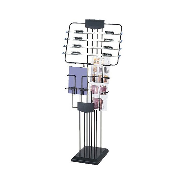 Manufacturer Direct F-101 Spray Plastic Book Newspaper Shelf Magazine Display Rack Newspaper Shelf Information Shelf Office Supplies
