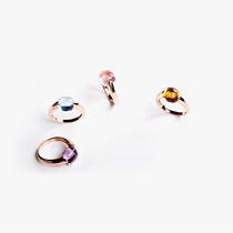 Haunted Witch (7nows) Resistance to water resistance Suitable for Pisces Scorpio Cancer Pink Crystal ring Candy color lifetime