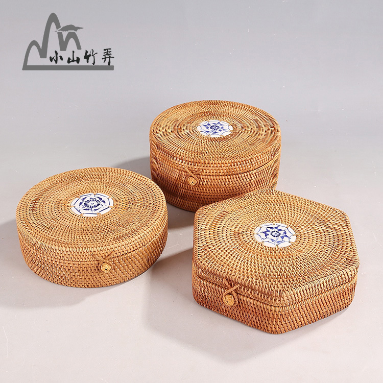 Pure hand-made Pu'er tea cake Vietnamese tea canister tea bucket Tuocha box Loose tea cans Storage box of tea cans