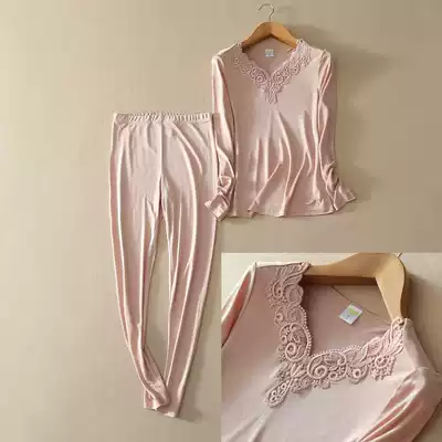 Heavy mulberry silk knitted silk fever pants autumn clothes sanitary pants women