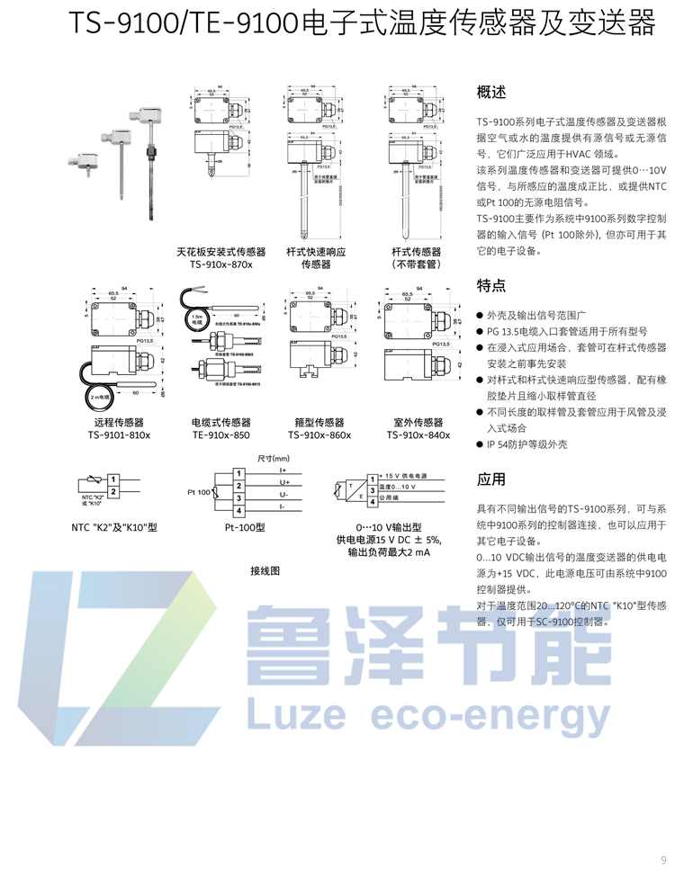 100% Johnson TS-9101-8223 Temperature Transmitter