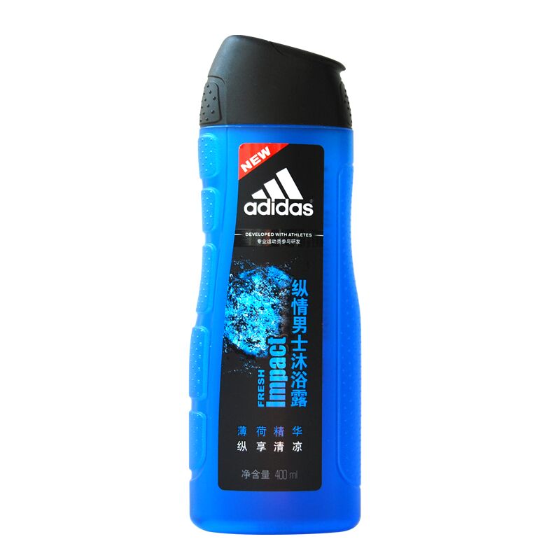 adidas/阿迪达斯 男士纵情沐浴露400ml/250ml 正品 两瓶包邮