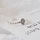 S925 sterling bạc nhẫn nữ hipster Nhật Bản và Hàn Quốc đơn giản Apollo phổ tinh tế nhẫn nhỏ quà tặng trang sức Hàn Quốc