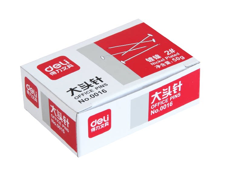 Deli pin 0016 pin length 25MM height nickel plated pin fixing pin handmade accessories 10 small box