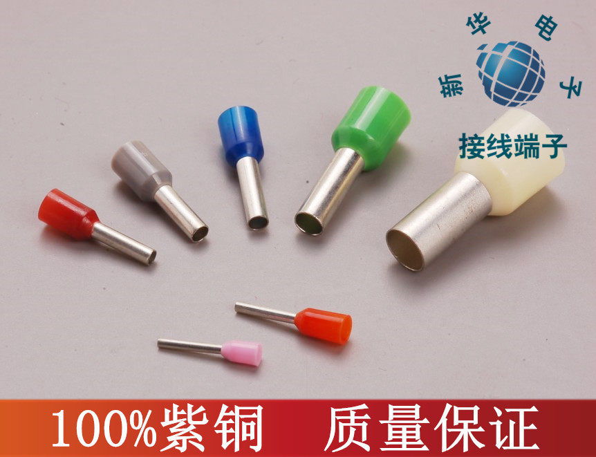 Tube type terminals CE100012 pin type terminals source Lieu style 10 squared white E10-12 100 only