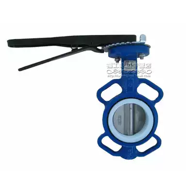 PTFE butterfly valve D71F-16 handle clamp lined PTFE butterfly valve DN50 65 80 100 125 150