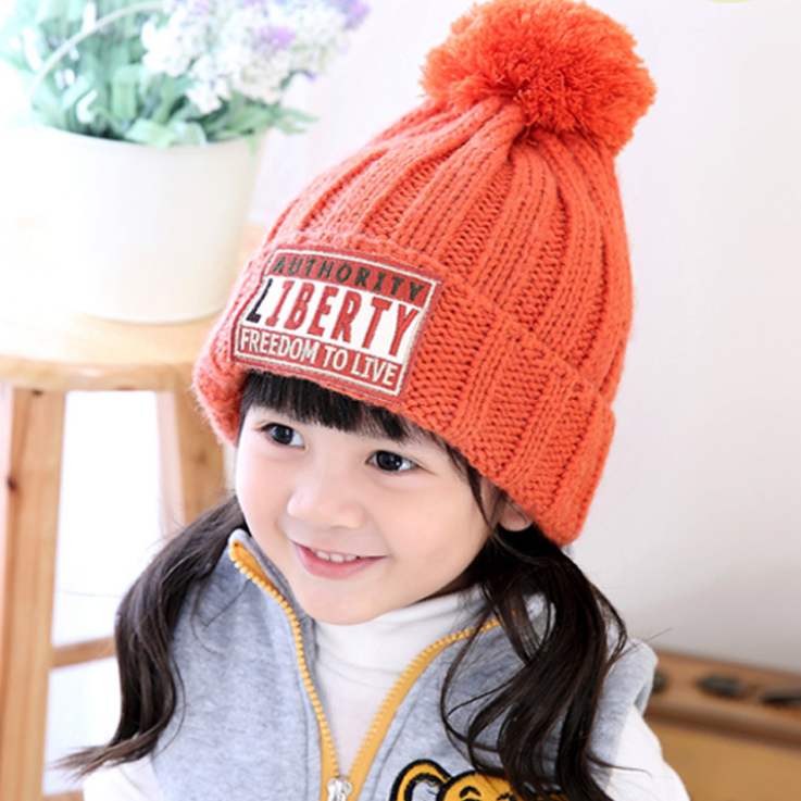 Fall and Winter Children's Knitting Handle Hand Boy Girls' Point Han Edition thickened warm cover heads cap