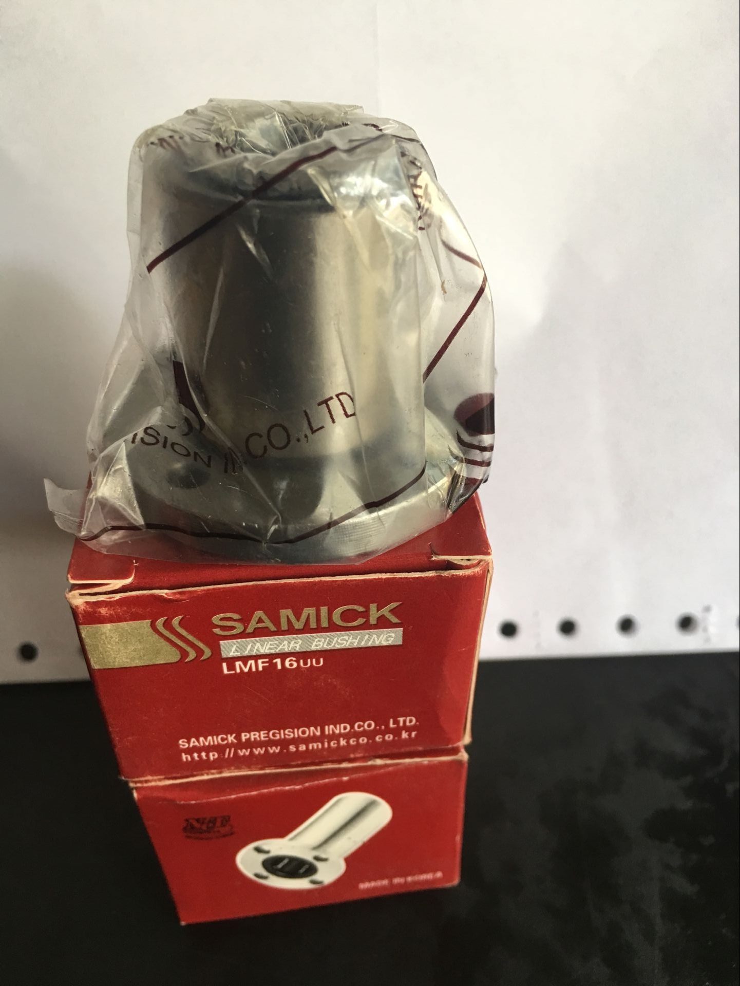 South Korea Imports SAMICK Straight lengthened Round flange bearings LMF6LUU 8 10 12 12 16 16 20 25