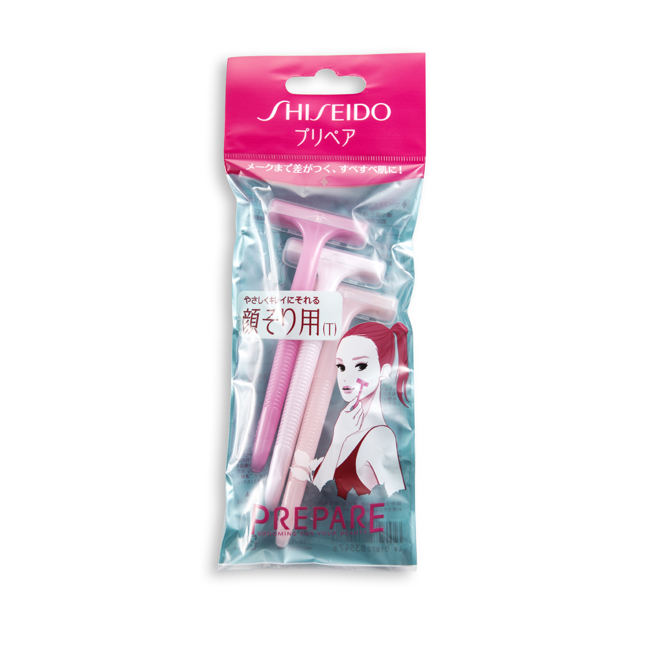 香港卓悦 日本Shiseido资生堂面部T型剃刀剃毛刀刮毛刀剃毛器3pcs