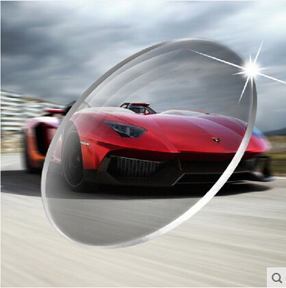 Non-spherical resin myopia discoloration lenses without bottom radiation protection against UV