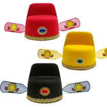 Adult Childrens Champion hat black gauze hat groom official hat opera hat props ancient costume hat ancient talent hat Photography