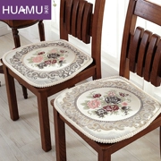 Châu Âu hoa jacquard ghế vải ghế ăn đệm pad dày Mỹ chống trượt đệm ghế rửa Four Seasons - Ghế đệm / đệm Sofa