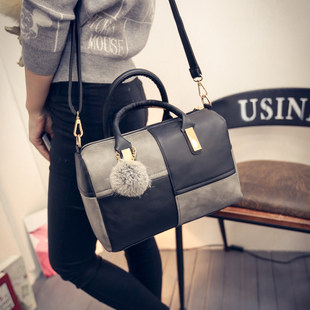 Fashionable trend demi-season boston bag, pendant for side table, handle, one-shoulder bag