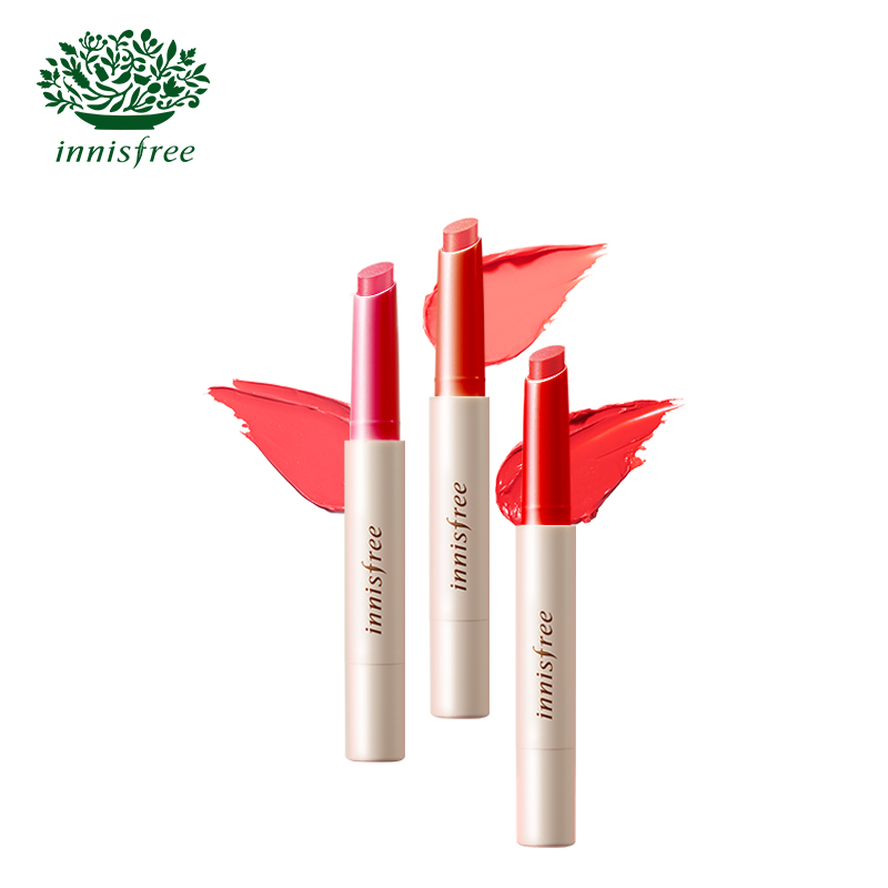 innisfree/悦诗风吟水韵凝采细管唇膏口红1.8g持久水润显色染唇膏