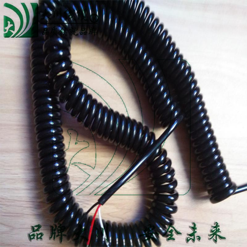 Spring Wire Spiral Cable PU Spring Power Cord Spring Wire 3 * 0 5 mm No Stretch
