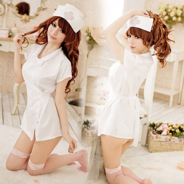 性感开衩式护士服制服诱惑套装  纯情天使护士短裙大码女情趣内衣