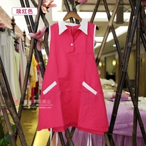 Korean beautician mother and child teacher work clothes beauty dress apron sleeveless beauty salon recommended nail waiter clothing