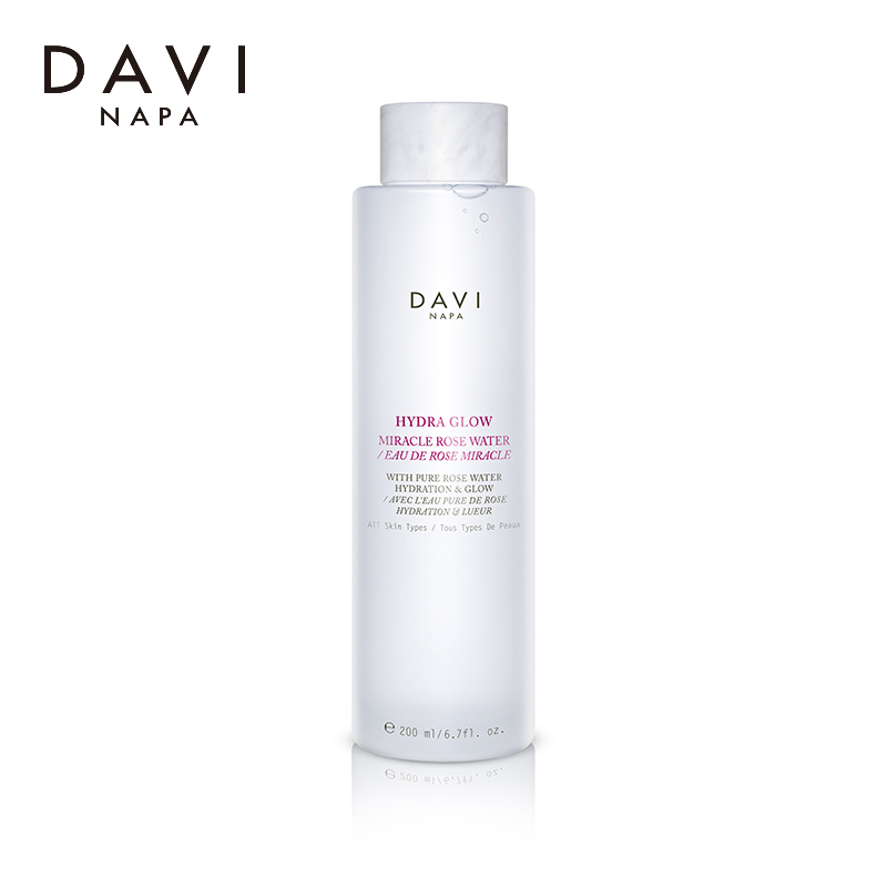 韩国LG正品DAVI/甸伊 舒润奇迹玫瑰水 200ml 补水镇静
