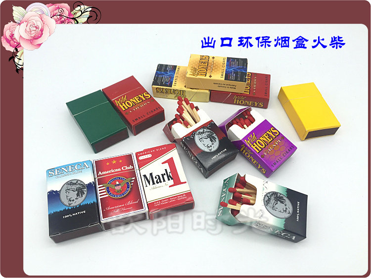 Match Creative Boutique Outlet Tobacco Box Matches No Sulphur, Environmentally Friendly Match Point Cigar Emergency Reserve Supplies