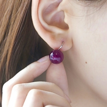 South Korea imports GRAIN de BEAUDE AZNAVOUR jelly ball ball AZ small ear stud earrings