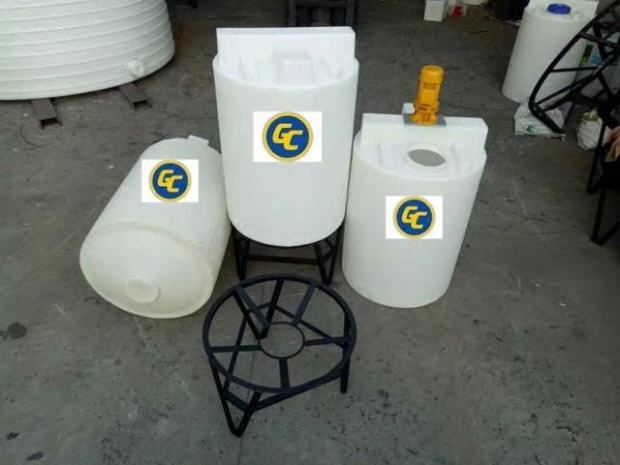 可配搅拌电机锥底桶 尖底加药箱 1吨锥底加药箱搅拌桶PE一次成型