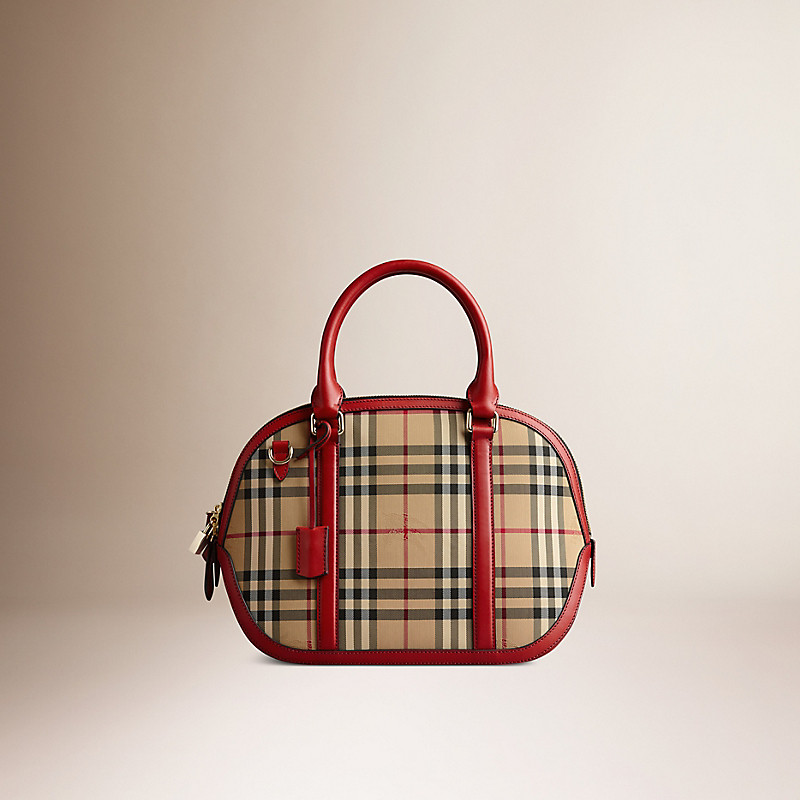 BURBERRY/博柏利小号 Horseferry 格纹奥查德手袋 39393371